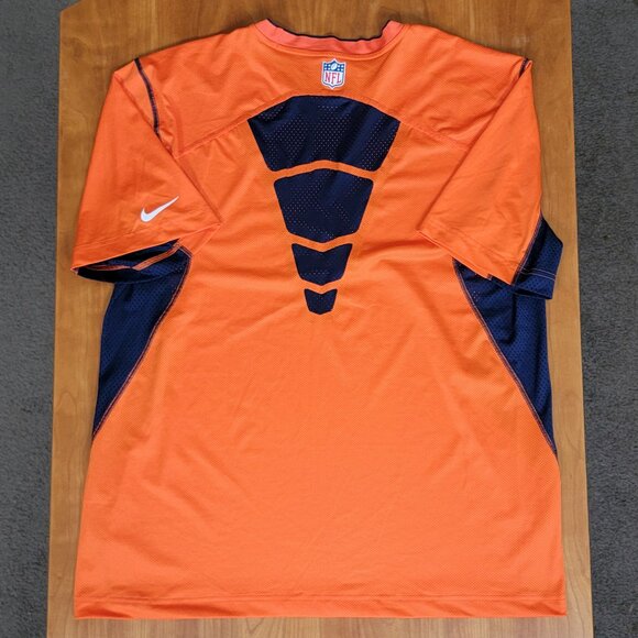 Mens Nike Dri-Fit Orange Denver Broncos Football Performance T-Shirt - XL - Picture 8 of 10